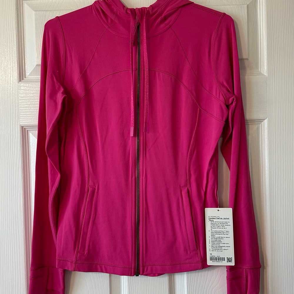 Lululemon size 10 hooded define jacket nulu